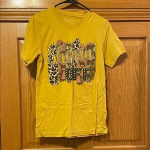 Spirit Yellow Showin' Off Graphic Tee